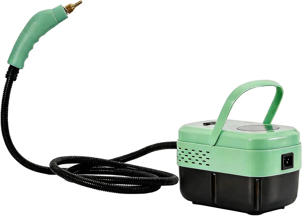 Pulitore a vapore, 1,3 L, 1500 W, portatile, ampio serbatoio, riscaldamento rapido in 15 secondi, piastrelle e tappezzeria, 6 livelli regolabili