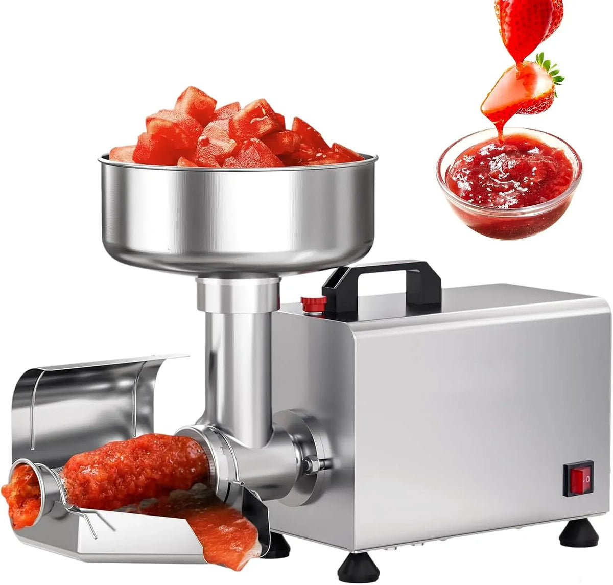 Macchina per marmellate, 450 W, 150 kg, acciaio inox, per marmellate in acciaio inox da 450 W, 8,5 pollici