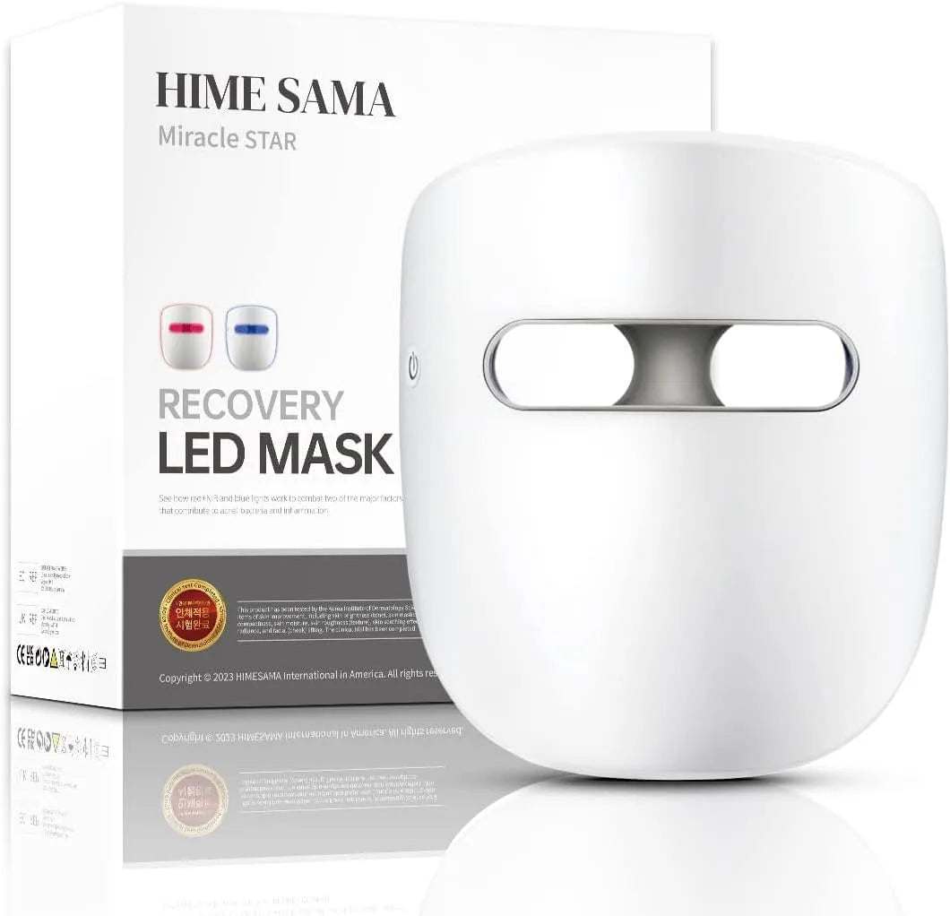 RB-018 Maschera Viso Led, maschera per la cura della pelle con luce rosso + nir e blu per rughe antietà, maschera per ringiovanimento della pelle