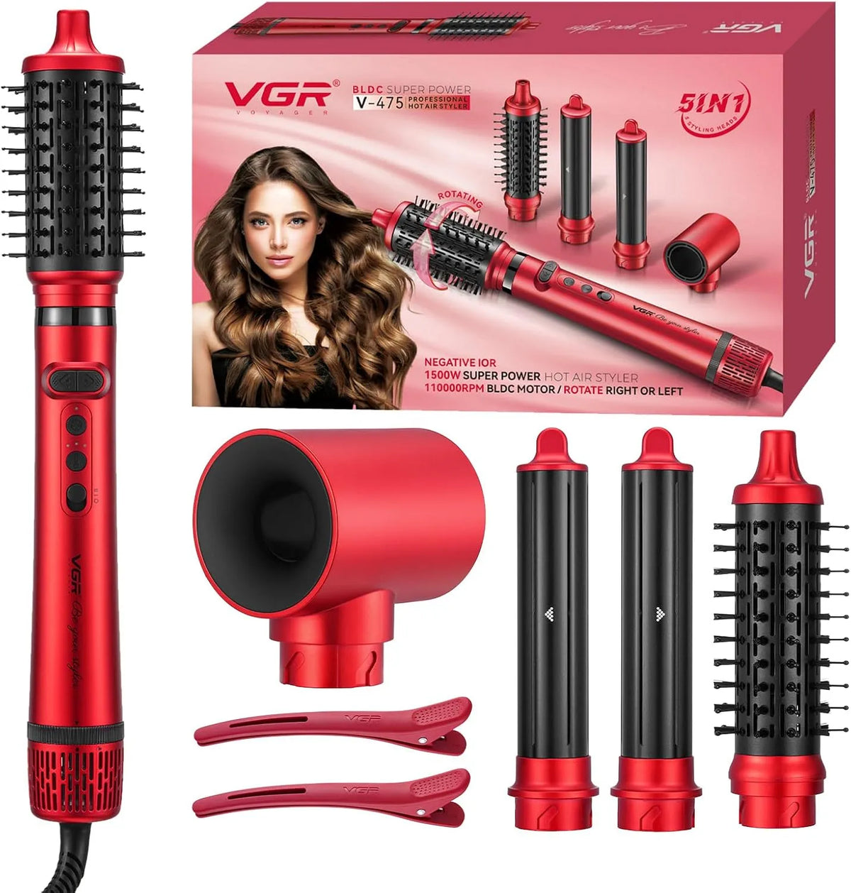VGR 475 Spazzola, Motore, 1500 W, rosso, Automatica