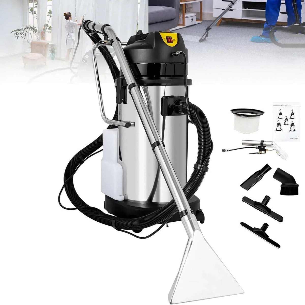 Accessorio per elettrodomestico, 30 L, ampio serbatoio, professionale, Negozi e Pulizie Intensive 30L, Qiang Pulitore per Tappeti Commerciale