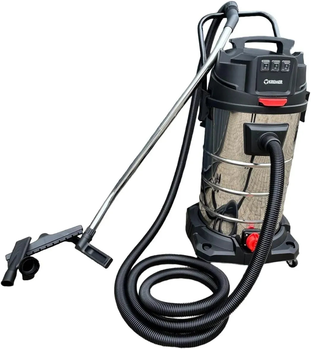 Aspirapolvere, 100 L, 3000 W, industriale, aspiratore elettrico domestico, a umido e secco