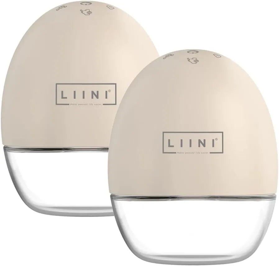 Tiralatte, 50 dB, pompa tiralatte, LIINI, portatile, USB, inserti da 15/17/21 mm e accessori, fino a 3 ore, 2 modalità e 5 livelli, set da 2