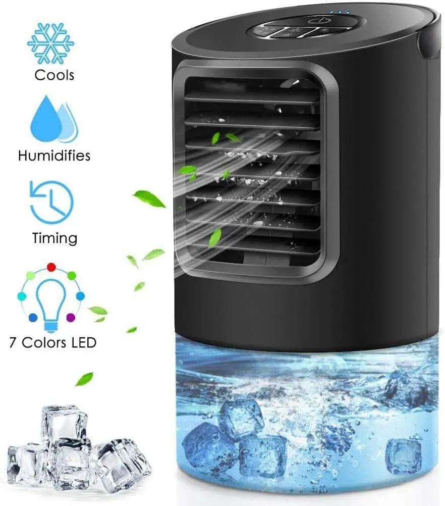 Condizionatore, portatile, 3 velocità, climatizzatore, Mini Raffrescatore Evaporativo Umidificatore