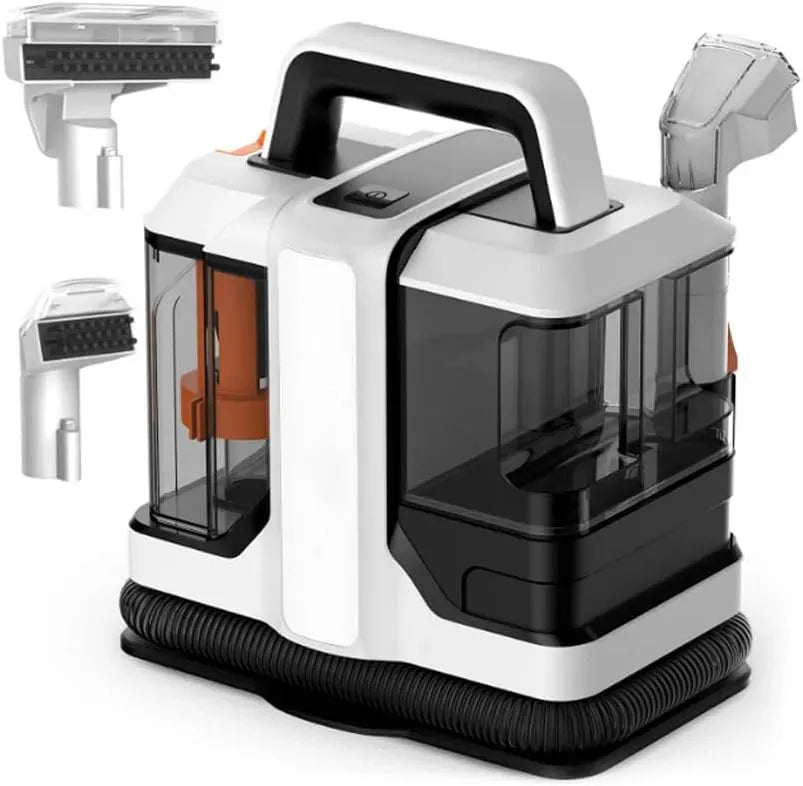 Aspirapolvere, portatile, ampio serbatoio, per tutti i tipi di tappeti e pavimenti, Lavamoquette portatile