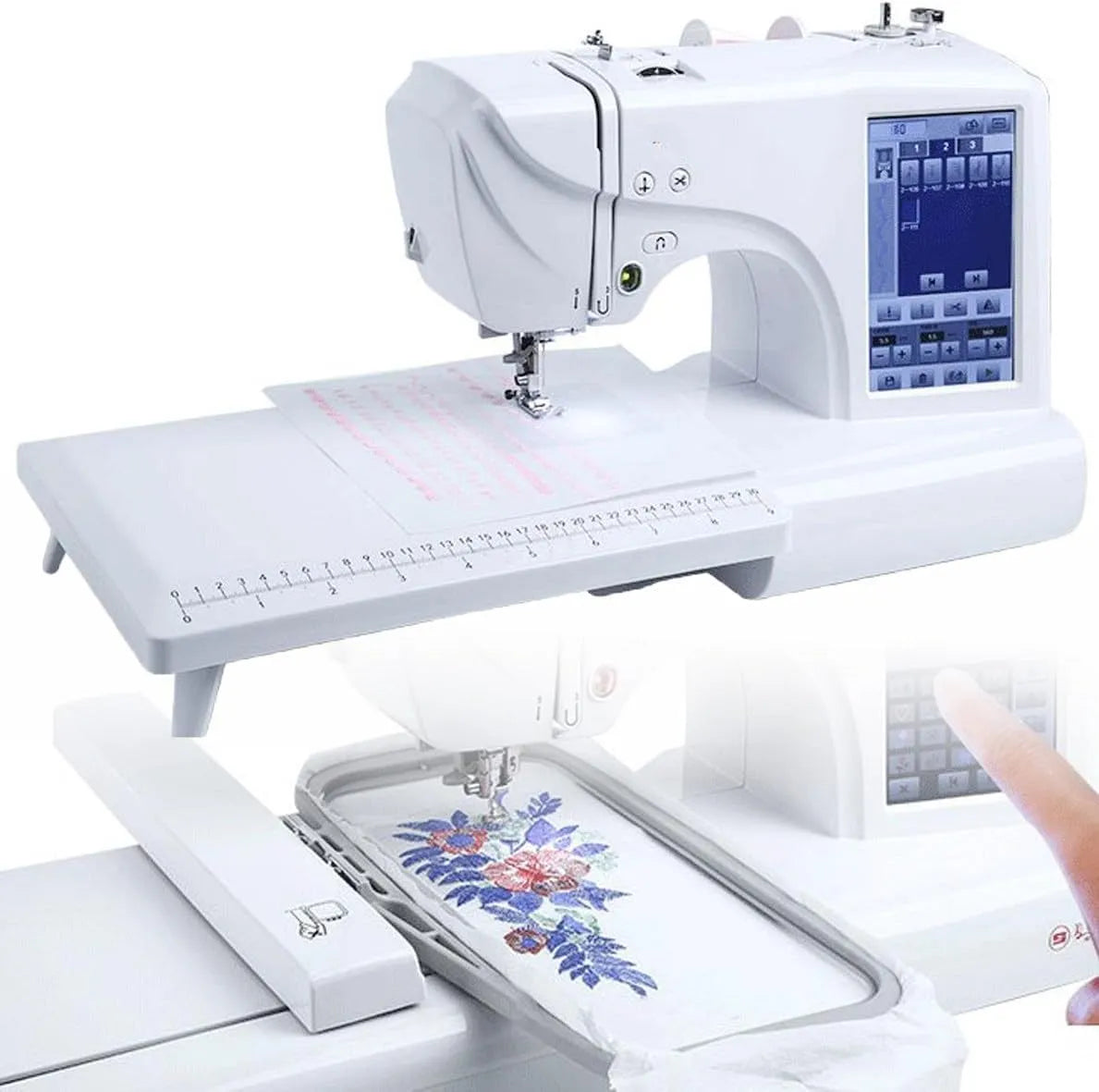 X 9 Macchina Da Cucire, Macchina Da Ricamo, macchina per cucito elettrica, ricamatrice elettrica, touch, display LCD