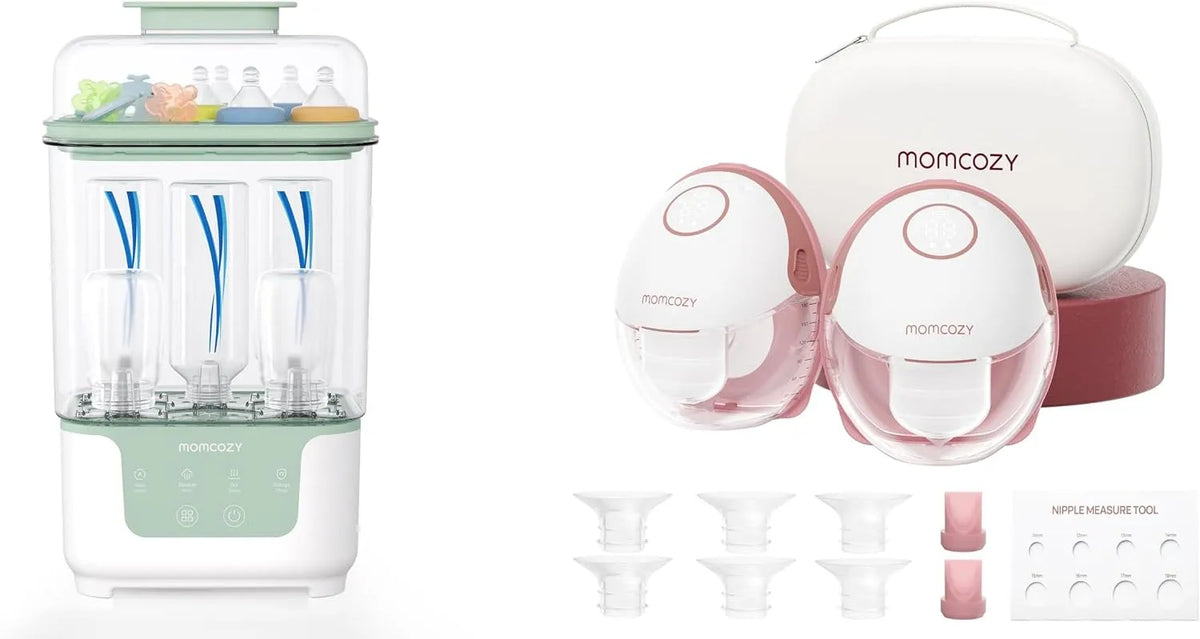Asciugatrice, Sterilizzatore Compatto 4 in 1 per Biberon, Capacità 6 Biberon