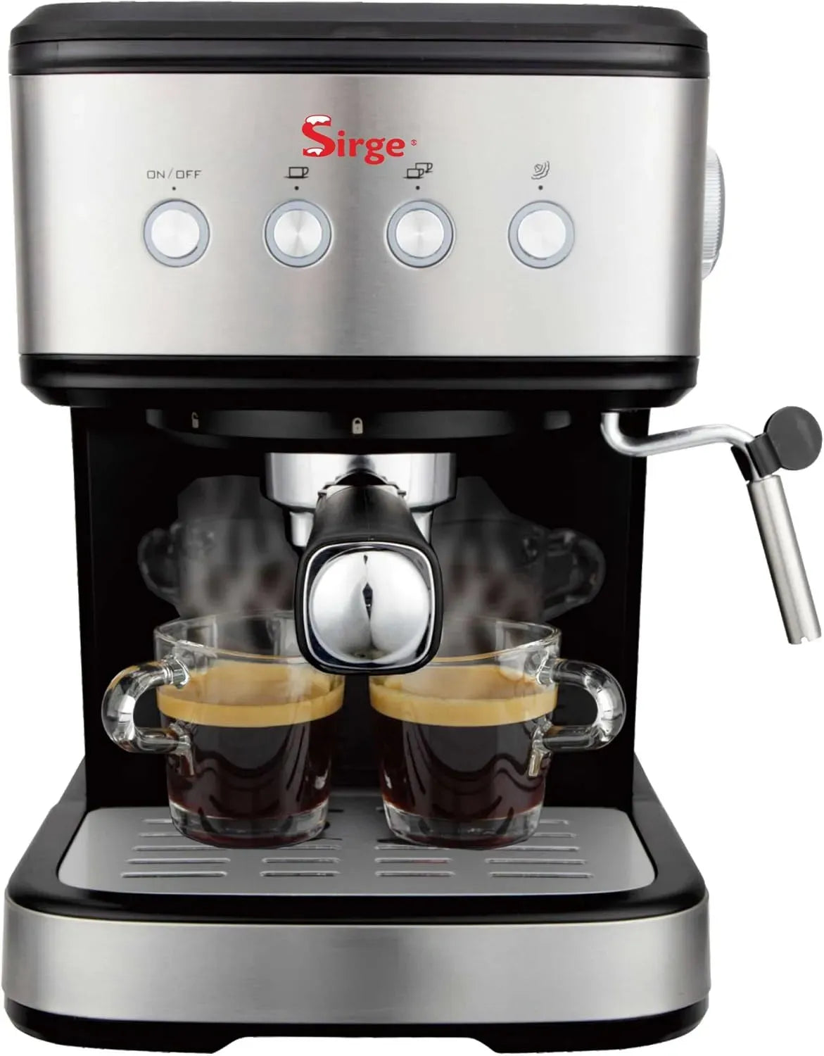 Macchina per Caff, POMPA, macchina da caffè elettrica, 1100 W, 15 bar, per Caffè Espresso