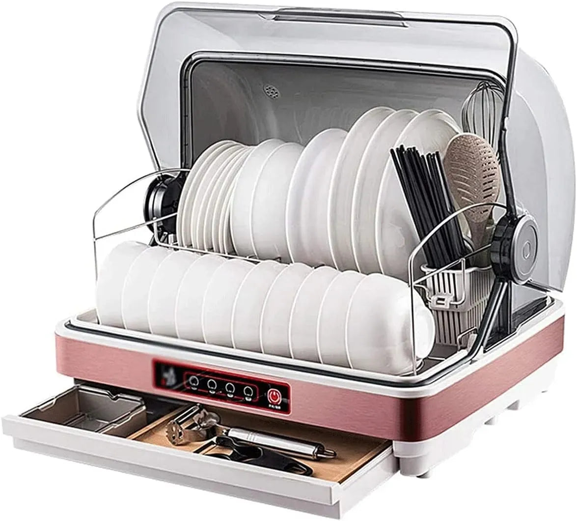 Lavastoviglie, 42 L, portatile, acciaio inox, bianco, 6 Modalità di Lavaggio, Acciaio Inossidabile, 5.95 kg