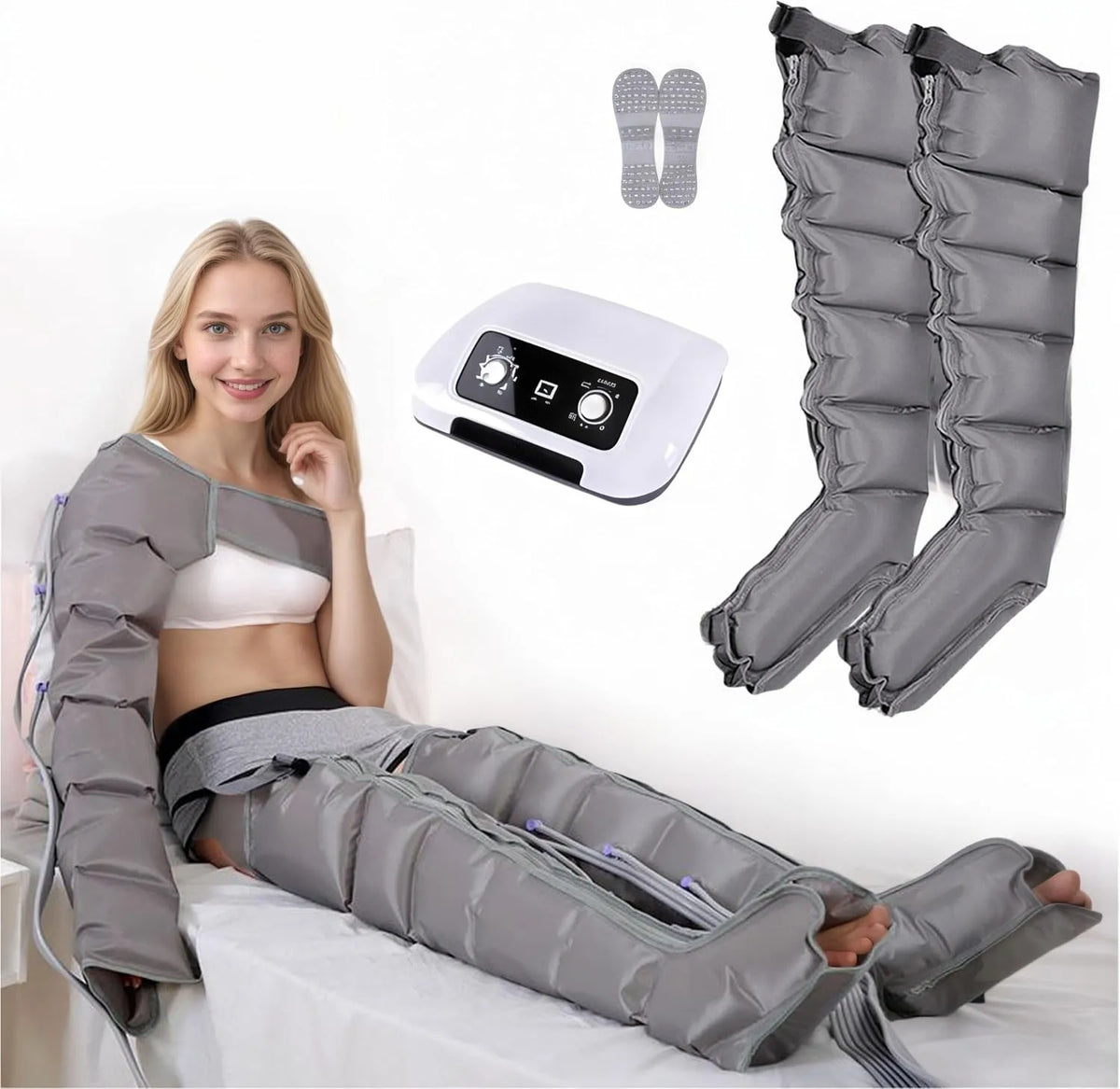 Pressoterapia, Massaggiatore, dispositivo pressoterapia per gambe, professionale, per Casa Massaggiatore Piedi E Gambe