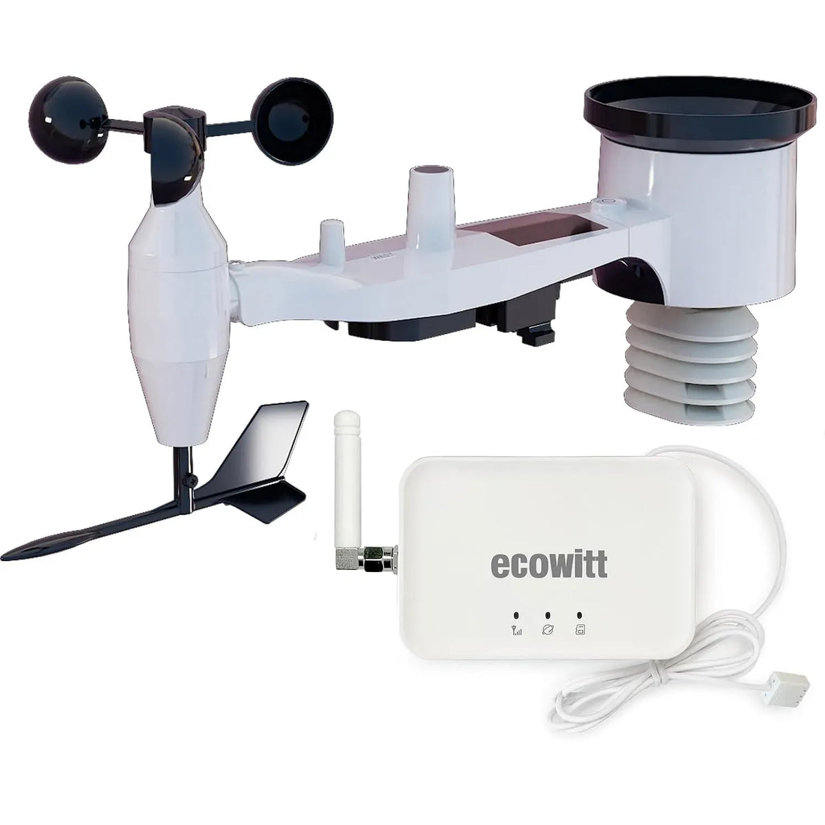 GW3002 WS69 WiFi/Cavo, Stazione, sensore, stazione meteorologica wireless, esterno, Wi-Fi, senza fili, per scheda SD, ECOWITT