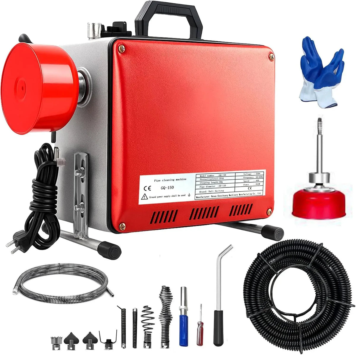 Lavello da cucina 400r/min, 850 W, 850W Macchina Sturatubi Elettrica