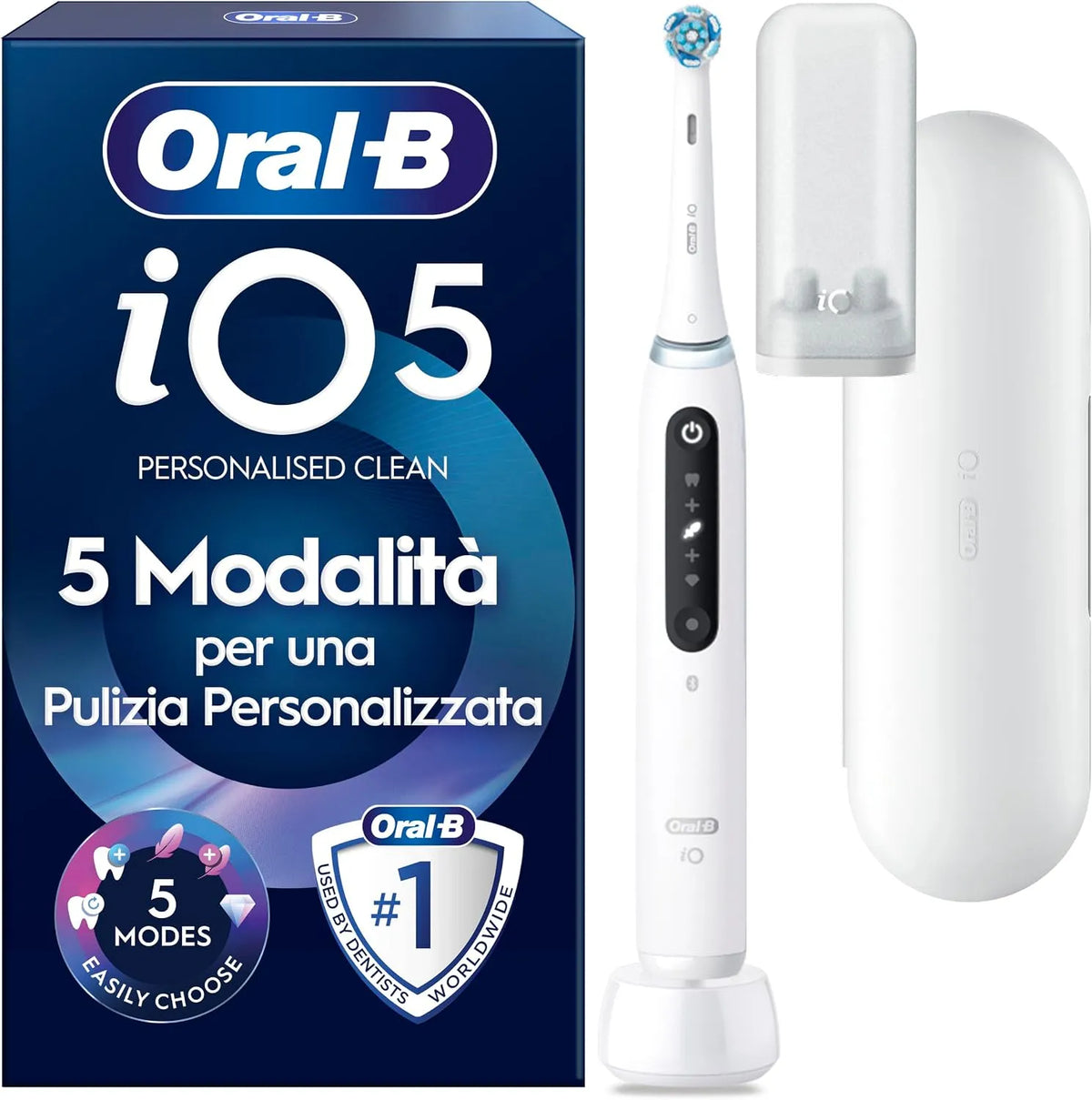 Accessorio per elettrodomestico, bianco, Oral-B iO 5 Spazzolino Elettrico