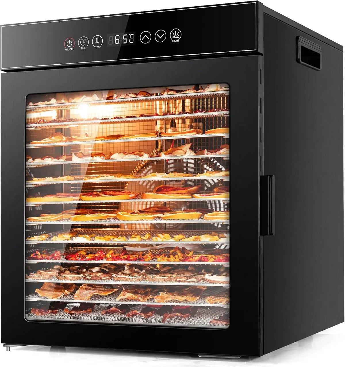 Asciugatrice, 900 W, professionale, acciaio inox, nero