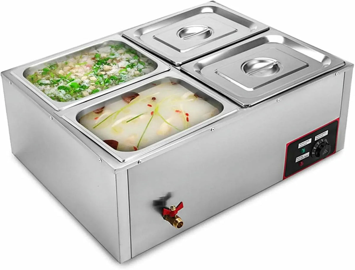 tavolo, 850 W, 30 a 85 °C, professionale, acciaio inox, per mense