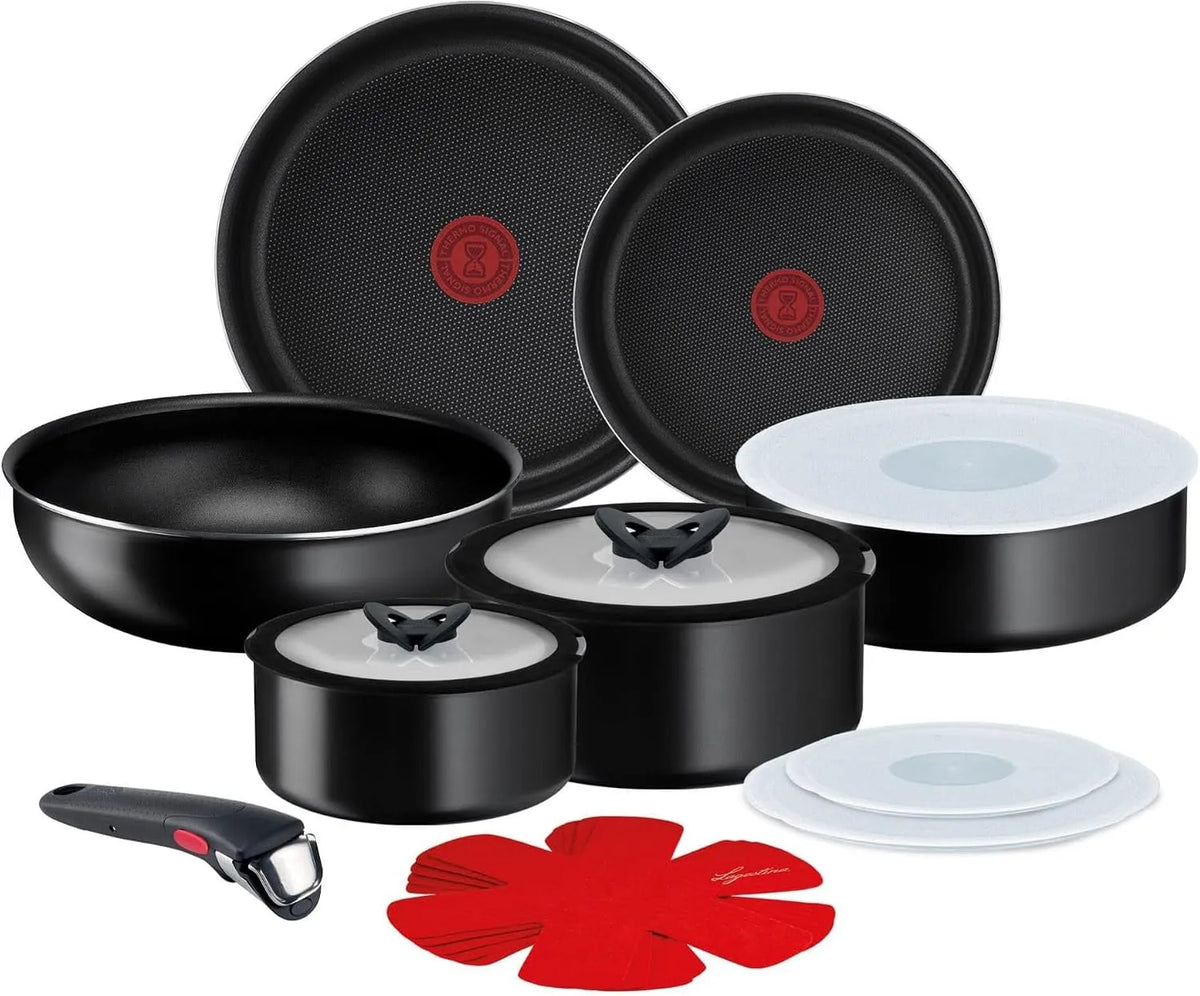 Set Pentole, Lagostina Ingenio Essential Plus, 17 Pezzi, Alluminio