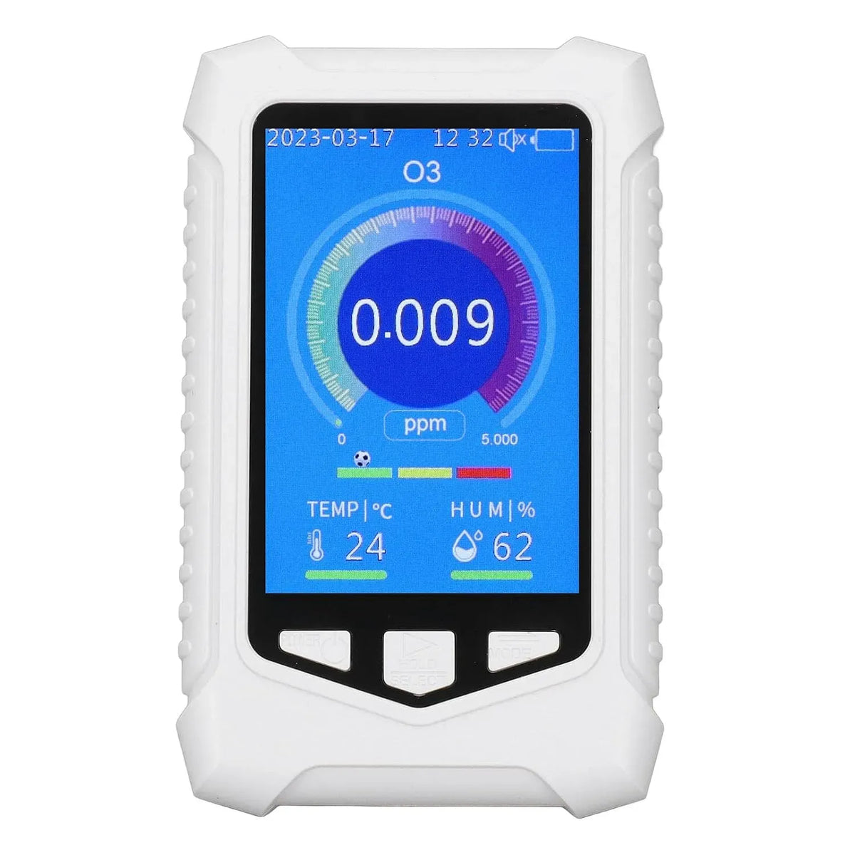 0-10ppm Rilevatore, misuratore della qualità dell'aria, portatile, USB, display LCD, per Monitoraggio Qualità Aria Casa e Laboratorio