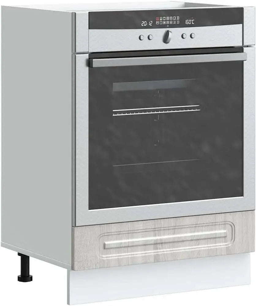 Forno a microonde, 60 x 46 x 81,5 cm, microonde da cucina, Armadietto da cucina in legno Sonoma