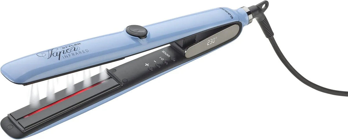 Piastra per capelli, lisciacapelli, vapore, display LCD, professionale