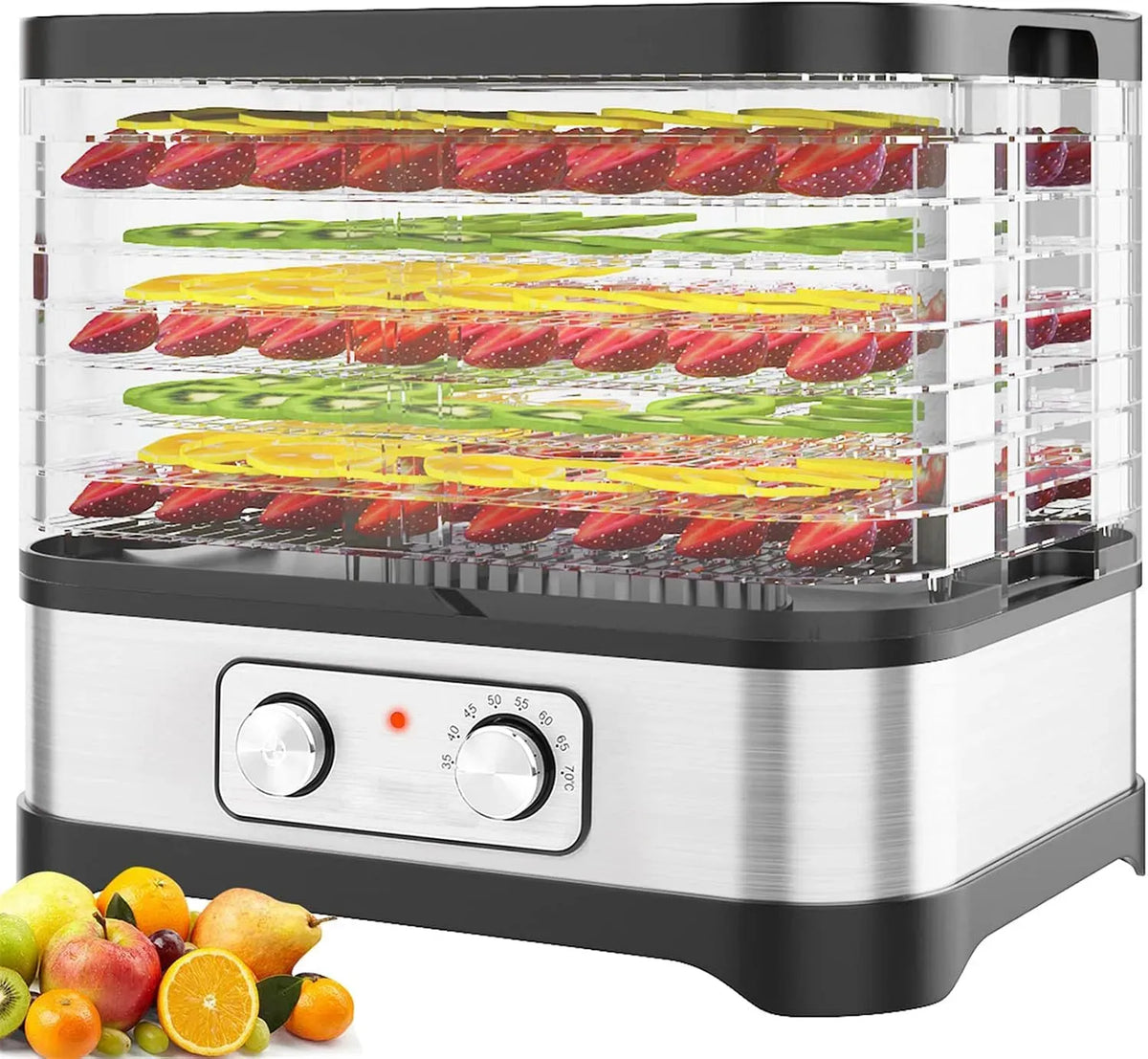 Asciugatrice C-70, 400 W, 35 a 70 °C, timer, 2 zone di temperatura, Timer di 72 ore, 8 pallet
