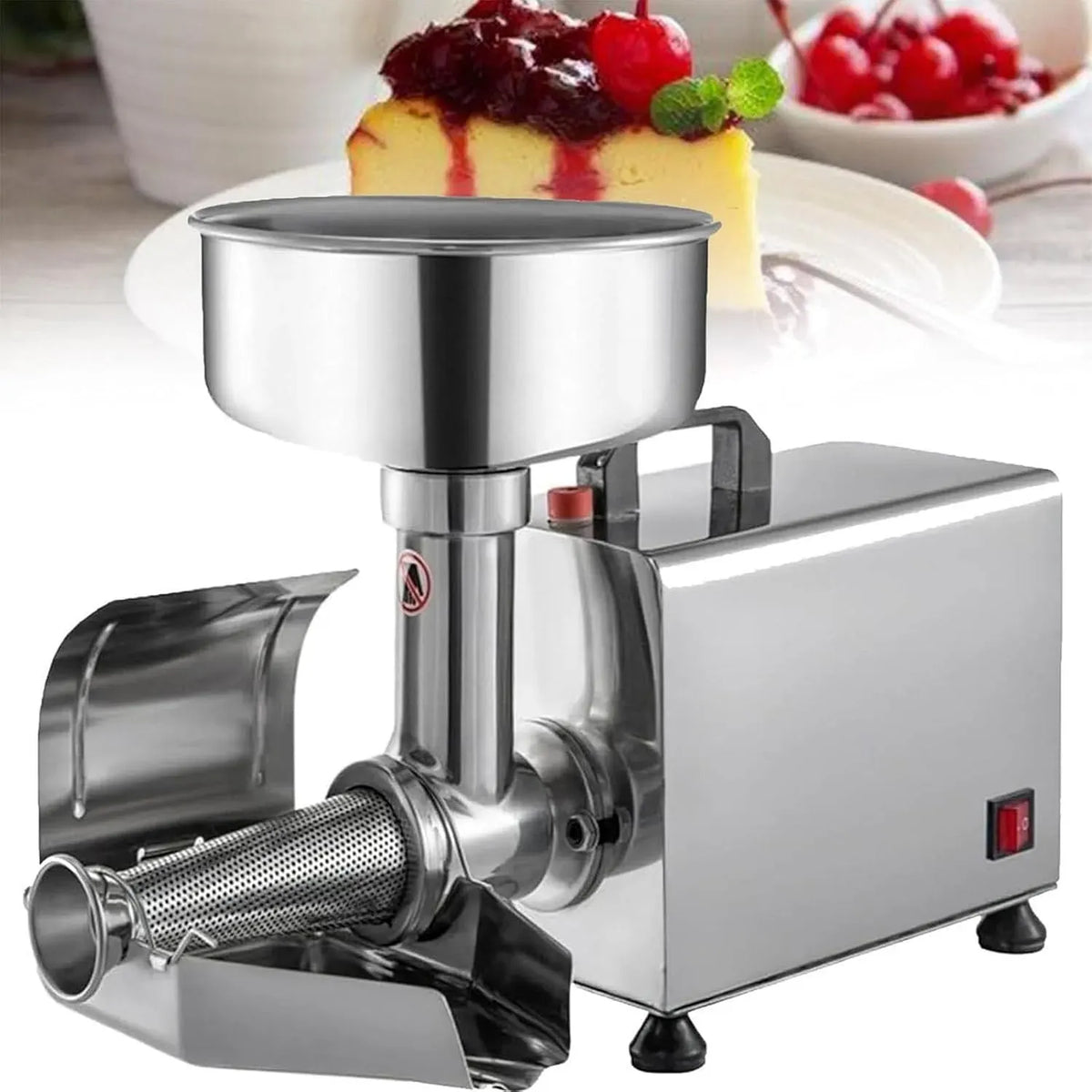 macchina per marmellate, macchina per macinare, macchina per spremere, macchina per salse, acciaio inox, per filtrare i pomodori