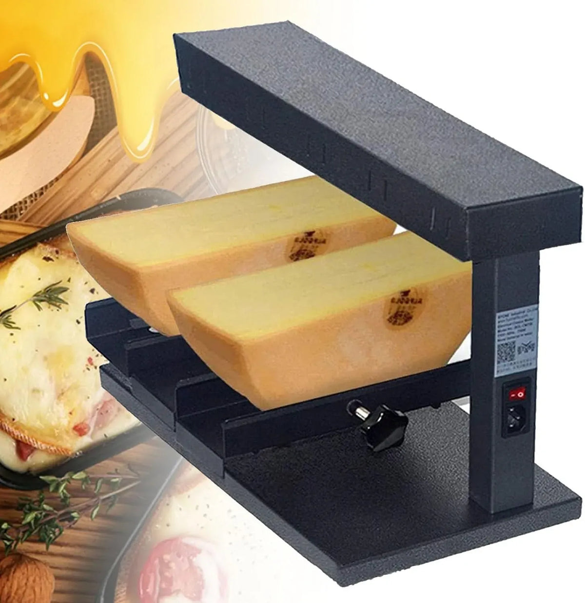 Macchina per Riscaldare, Macchina per fondere, 650 W, professionale, funzione riscaldante, per fondere Formaggio elettrica da 650W