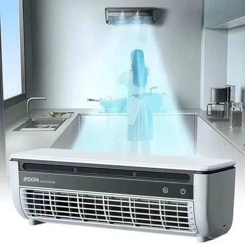 Climatizzatore portatile dotato di ricarica wireless, per installazione a parete per cucina, camera da letto e uso in ufficio