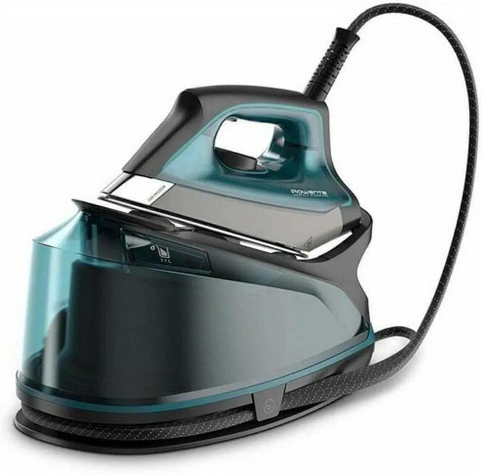 Rowenta DG7623 Verde Acqua, Compact Steam Pro, Pressione Fino a 6, 1 Litri, Ferro da Stiro con Caldaia, Getto di Vapore Potente, 6.3 Bar