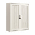 Armadio a due ante in legno MDF bianco 90x120x40 cm