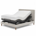 Letto regolabile elettrico con materasso in memory foam bianco e struttura in metallo 180x200 cm