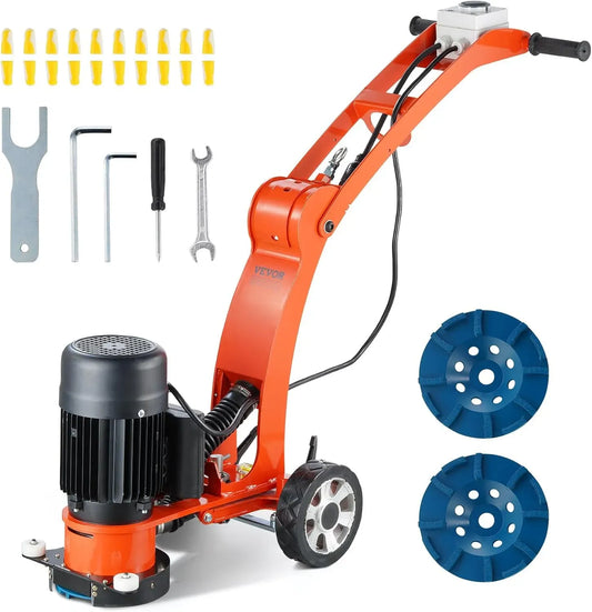 VEVOR Lucidatrice, Motore, lucidatrice elettrica, 1500 W, 180 mm, per Pavimenti in Cemento 180 mm Lucidatrice per Paviment