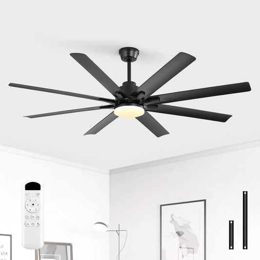 Ventilatore, 132 cm, ventola per circolazione dell'aria, Sofucor 132 cm Ventilatore da Soffitto con Luce