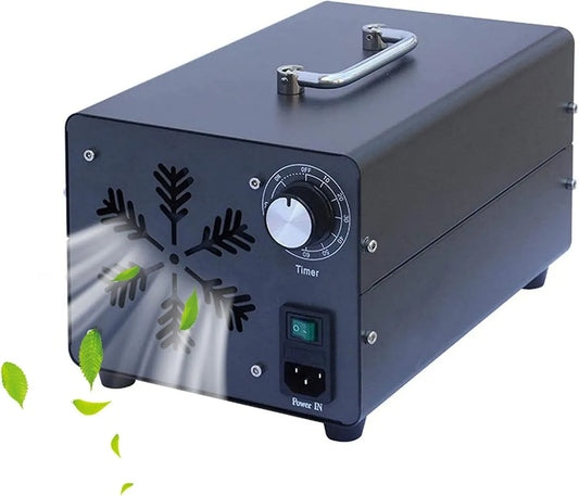 Purificatore d'aria, RDJSHOP, timer, industriale, nero, Generatore di Ozono 15000 MG/h, Purificatore di Ozono Domestico con Timer