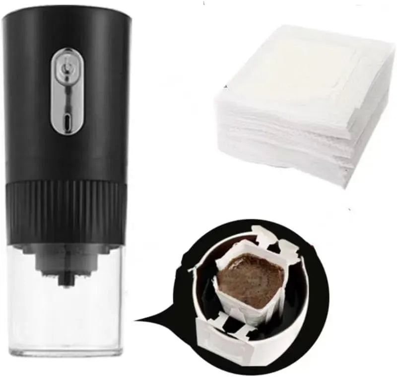 50pcs Filter, macinino per chicchi di caffè, portatile, USB, professionale