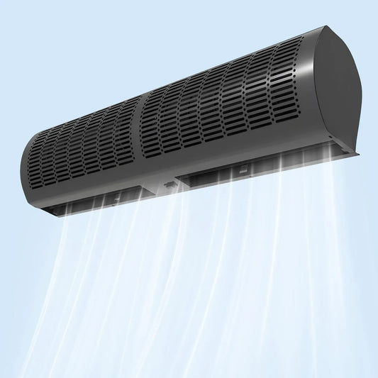 60/90/100/120cm Silenzioso, Barriera D'aria con Telecomando, per Air Barrier per Ingresso in casa, 2 velocità, Commerciale Barriera Aria a Parete