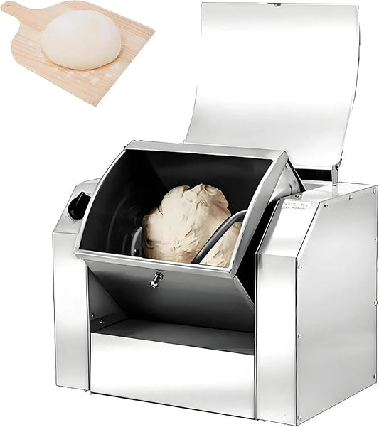 W/1500 Impastatrice Planetaria, Funzione di Temporizzazione, Impastatrice Elettrica per Pizza in Acciaio Inox da 1100 W, Silenziosa 5KG