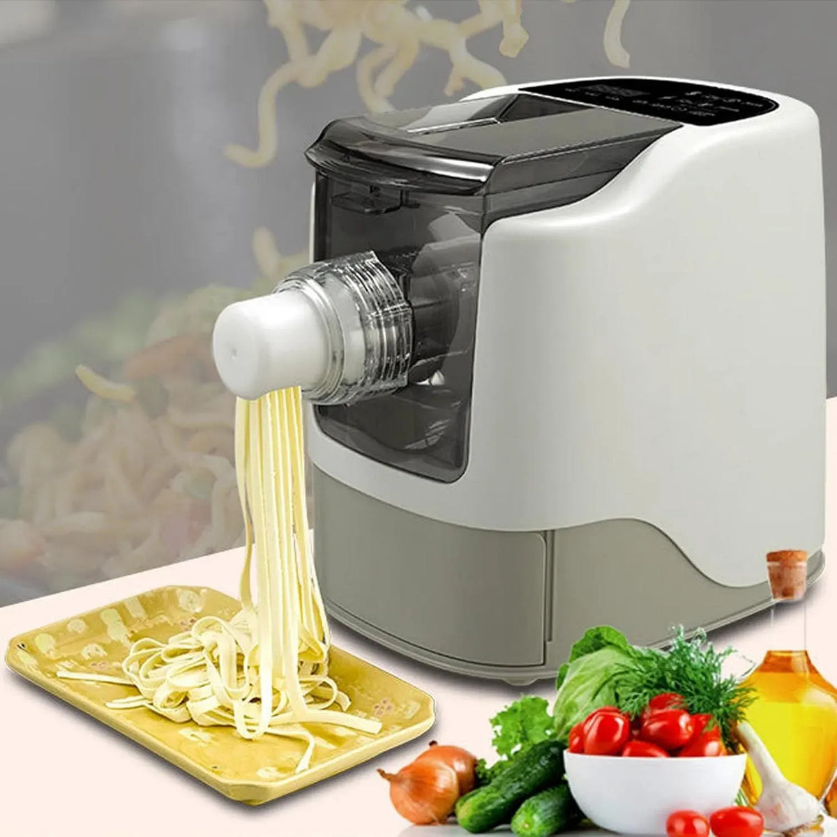 Macchina per pasta, 260 W, macchina per tagliatelle, grigio, Velocità: 65-75 Giri/Min