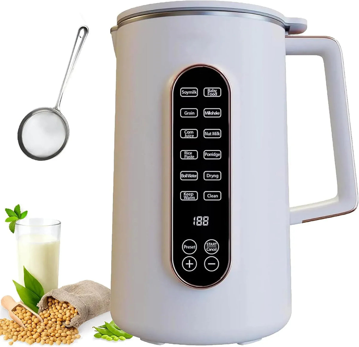 Macchina per latte, funzione riscaldante, per latte di soia