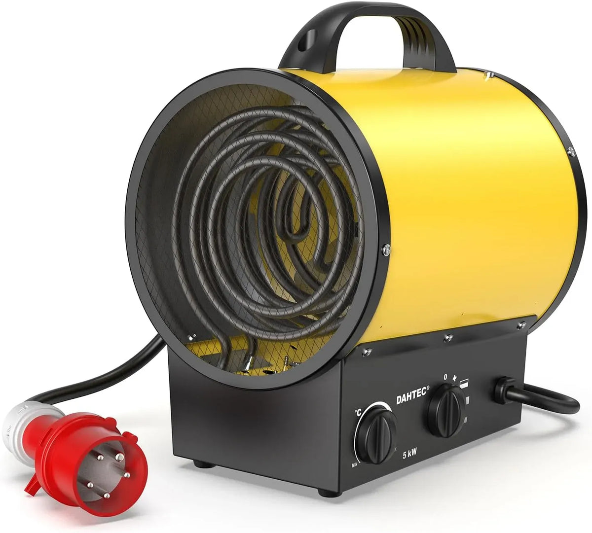 Ventilatore, 400 V, industriale, ventola per circolazione dell'aria, Termoventilatore Industriale 5 kW Stufetta Elettrica 400 V Trifase