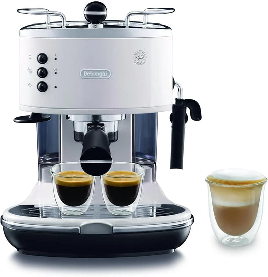 De'Longhi ECO311.W Macchina da caffè, 1.4 L, 1100 W, ampio serbatoio, bianco, Serbatoio Estraibile da 1