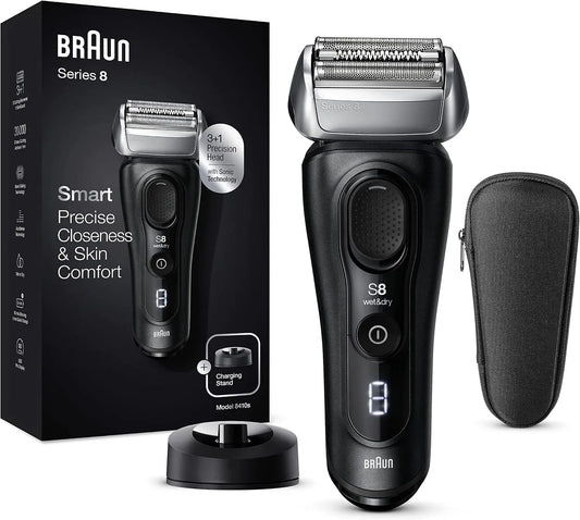 Braun Series 8 8410s Regolabarba, Rasoio, nero