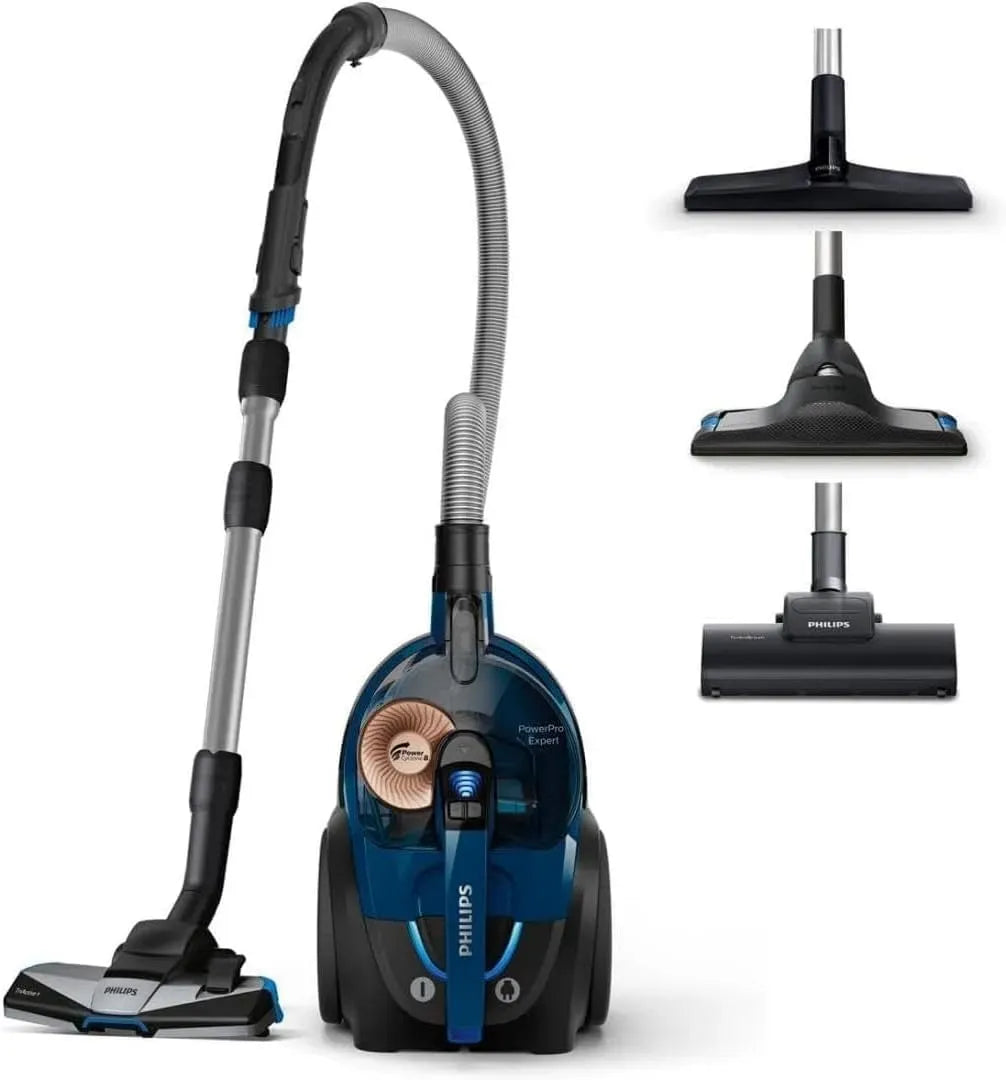 Philips FC9745/09 Aspirapolvere, 900 W, pannello IPS, blu, TriActive+ per Pavimenti e Tappeti, Filtro HEPA Allergy Lock, Motore Potente da 900W