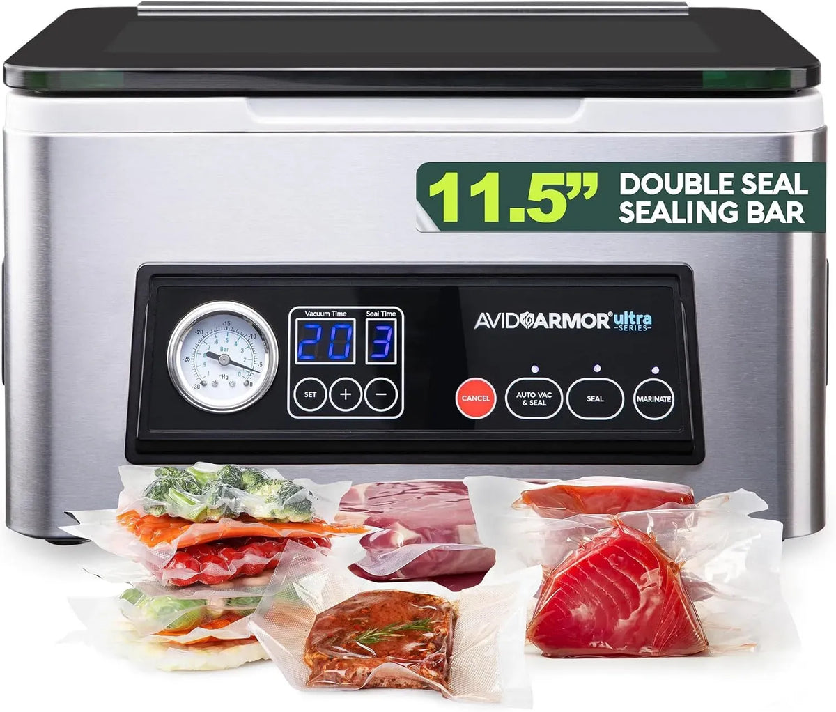 USV20 macchina per sottovuoto alimentare, 11,5 pollici, per alimenti umidi
