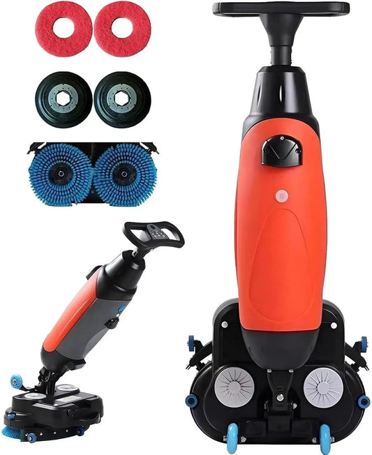 lucidatrice, pulitore, spazzola, lavapavimenti elettrico, lucidatrice elettrica, portatile, rosso, per pavimenti e piastrelle
