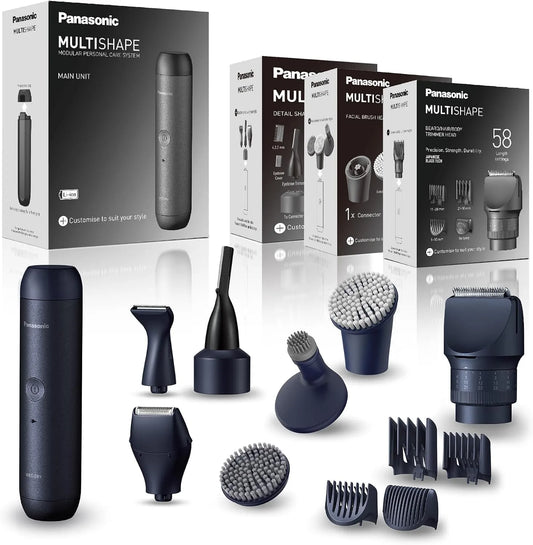 Panasonic ER-CBL1 ER-CFB1 Accessorio per elettrodomestico, nero, ER-CDT1 & ER-CTW1 Set: unità compatibile per MULTISHAPE, regolabarba