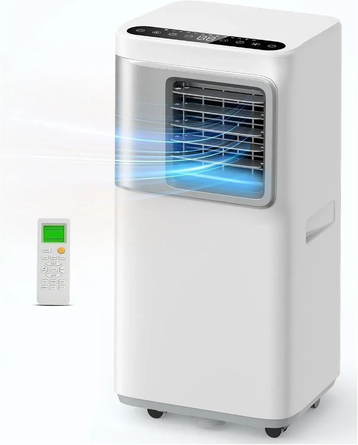 Condizionatore 5-in-1, portatile, climatizzatore, Deumidificatore, Condizionatore Portatile 16000 Btu Smart per Stanze Grandi Fino a 70 mq