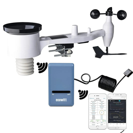 GW1101 GW1100 Stazione, sensore, stazione meteorologica wireless, esterno, Wi-Fi, per Interni, ECOWITT