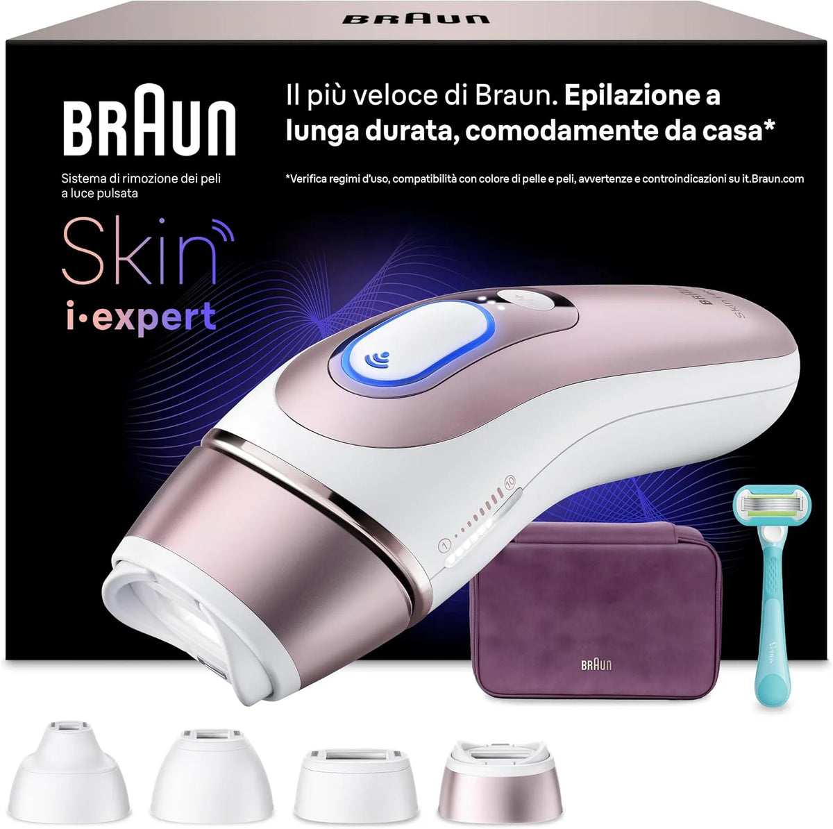 Braun PL7431 epilatore elettrico, Smart, Skin I·Expert Epilatore Luce Pulsata Smart