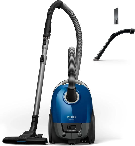 Philips Serie 3000 XD3110/09 Aspirapolvere, 900 W, pannello IPS, capacità di cattura del 99,9% della polvere, raggio d'azione di 9 metri