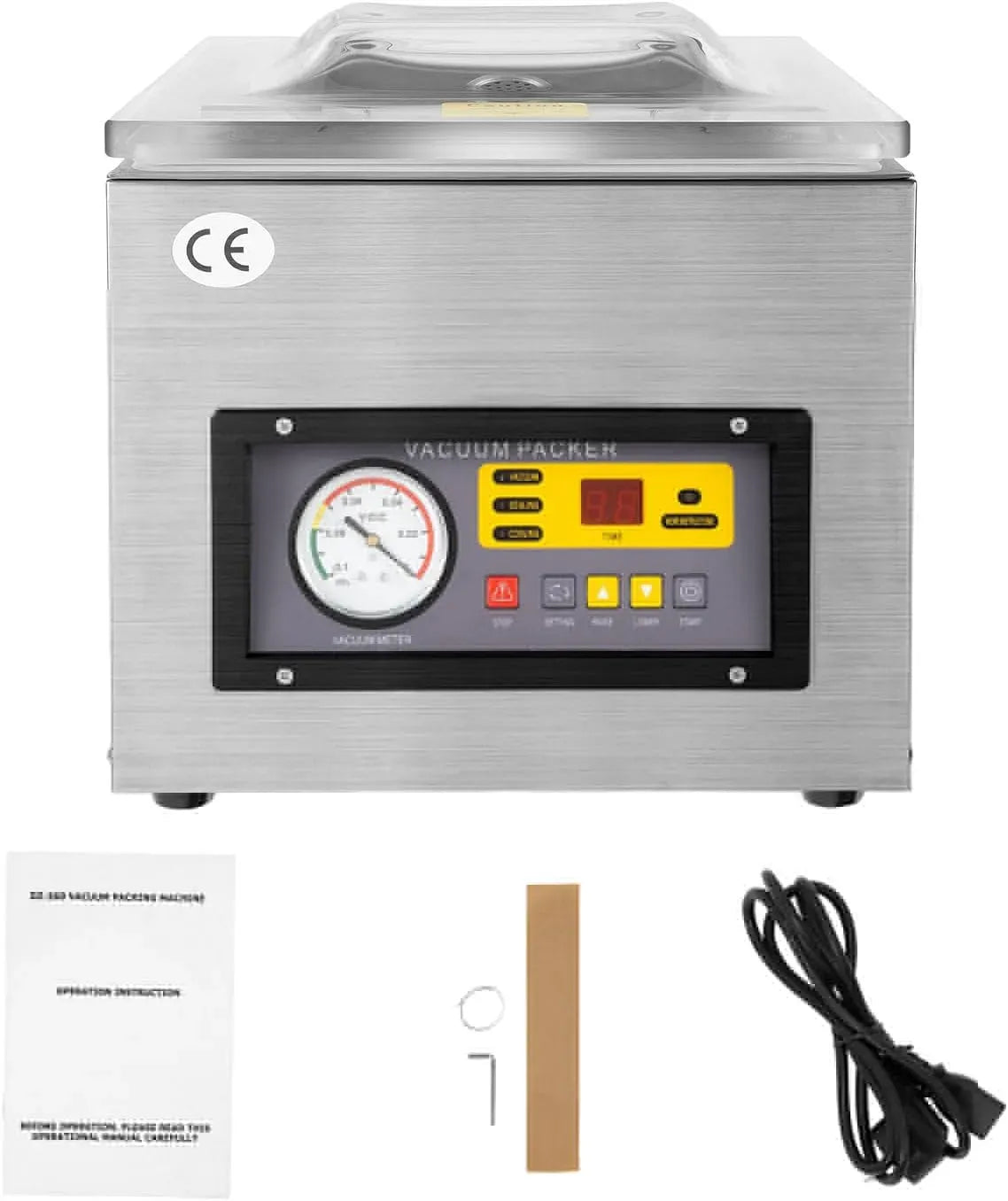 DZ-260C macchina per sottovuoto alimentare, 120 W, 220 V, acciaio inox
